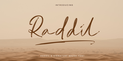 Raddil Font Poster 1