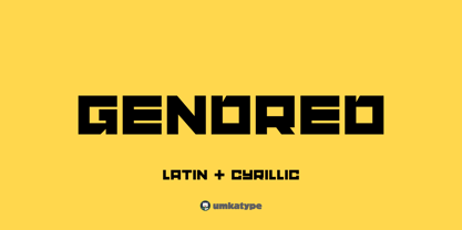 Gendred Font Poster 11