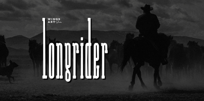 Long Rider Font Poster 1