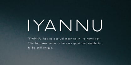 Iyannu Font Poster 5