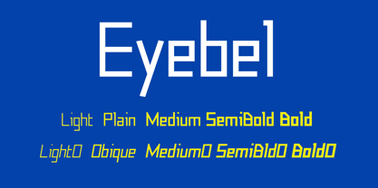 Eyebel Font Poster 3