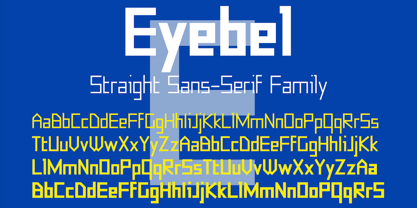 Eyebel Font Poster 2