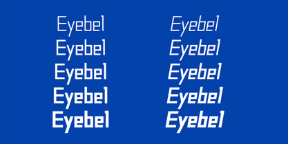Eyebel Font Poster 4