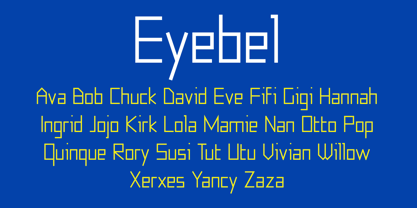 Eyebel Font Poster 5