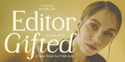 Editor Gifted Font Poster 1