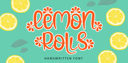 Lemon Rolls Font Poster 1