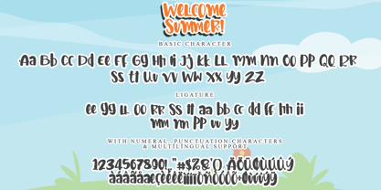 Welcome Summer Font Poster 8