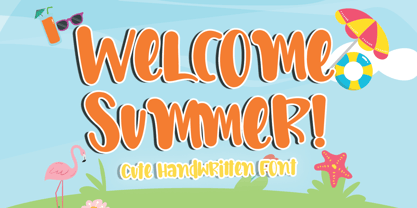 Welcome Summer Font Poster 1