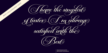 Brongham Script Font Poster 11