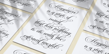 Brongham Script Font Poster 5