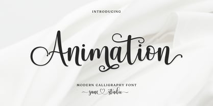 Animation Script Font Poster 1