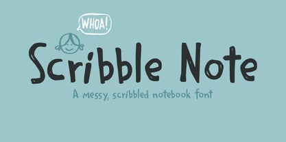 Scribble Note Font Poster 1