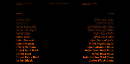 Inferi Font Poster 5