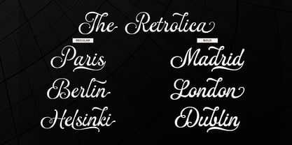 The Retrolica Font Poster 7