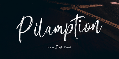 Pilamption Brush Font Poster 1