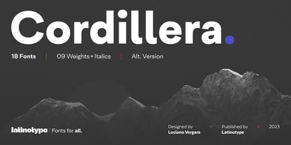 Cordillera Font Poster 1