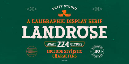 Landrose Font Poster 1