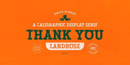 Landrose Font Poster 10