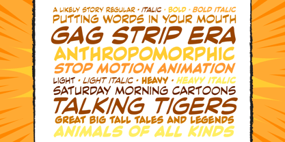 A Likely Story Font Poster 2