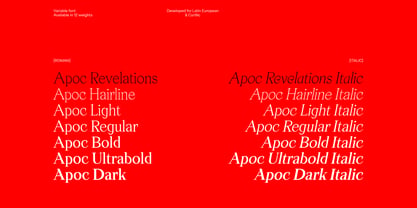 Apoc Revelations VF Font Poster 1