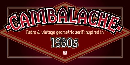 Cambalache Font Poster 1