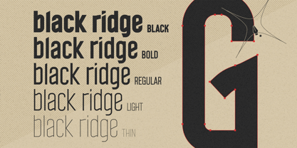 Black Ridge Font Poster 2