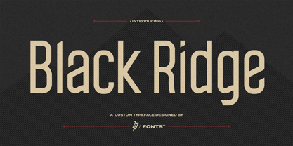 Black Ridge Font Poster 1