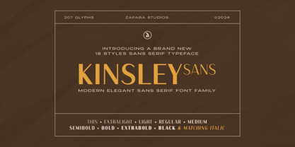 Kinsley Sans Font Poster 1