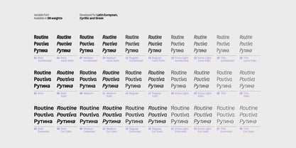 Routine Font Poster 2