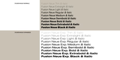 Fusion Collection Variable Font Poster 5