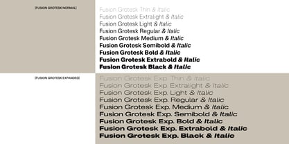 Fusion Collection Variable Font Poster 4