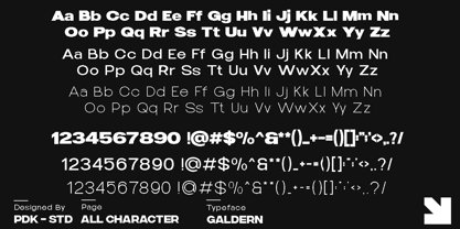 Galdern Font Poster 9