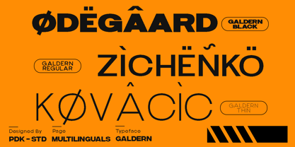 Galdern Font Poster 7