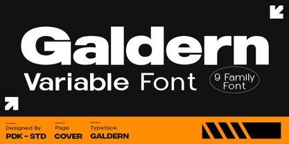 Galdern Font Poster 1