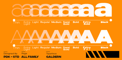 Galdern Font Poster 2