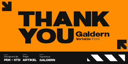 Galdern Font Poster 12