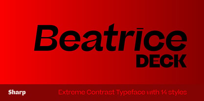 Beatrice Deck Font Poster 1