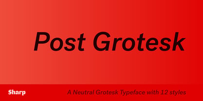 Post Grotesk Font Poster 1