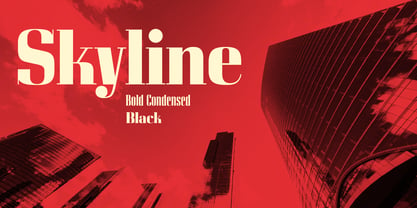 Skyline Font Poster 7