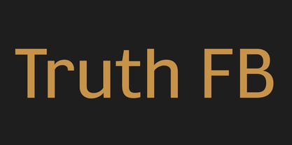 Truth FB Font Poster 1