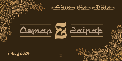 Kazimah Font Poster 8