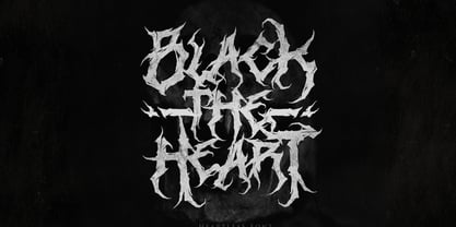 Heartless Blackmetal Font Poster 3