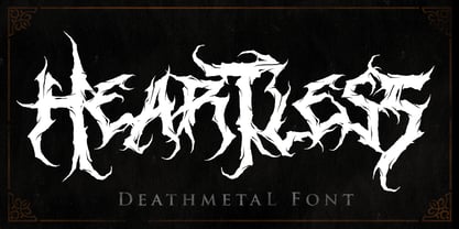 Heartless Blackmetal Font Poster 1