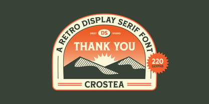 Crostea Font Poster 10