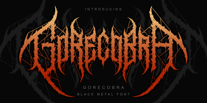 Gorecobra Blackmetal Font Poster 1