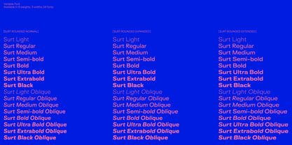 Surt Rounded Font Poster 1