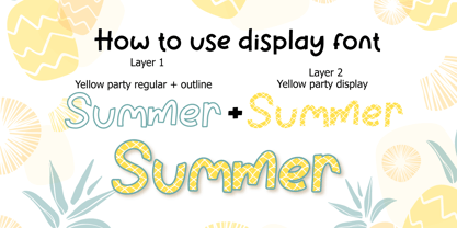 Yellow Party Font Poster 9