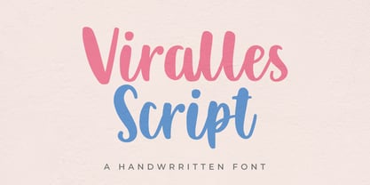 Viralles Script Font Poster 1