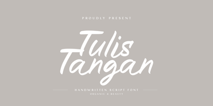 Tulis Tangan Fuente Póster 1