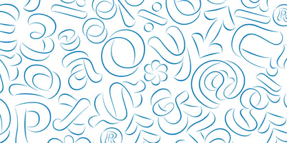 Swirl Font Poster 13